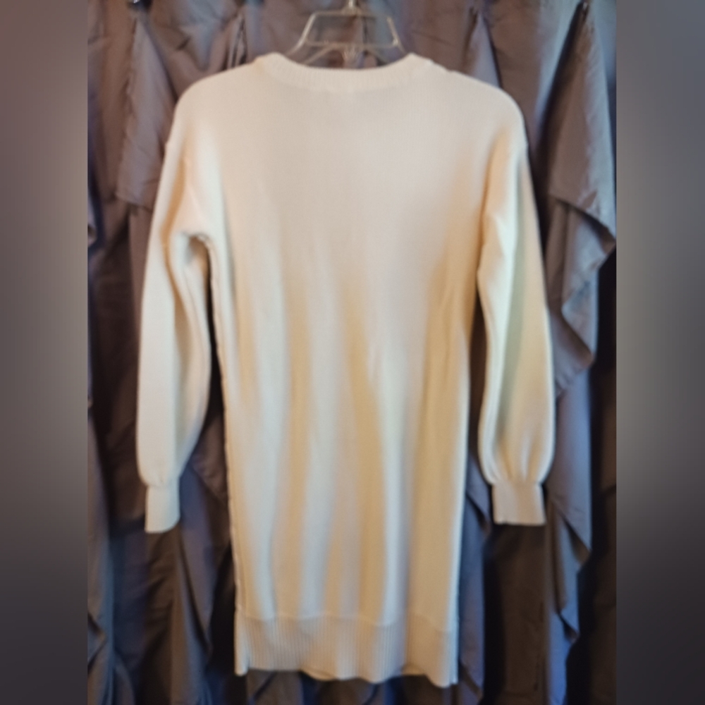 GAP Kids Sweater Dress / Tunic Off White Girls XL / Sz 12 - Picture 7 of 10
